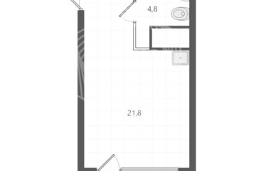 Студия, 26,3 м², 28/31 эт.