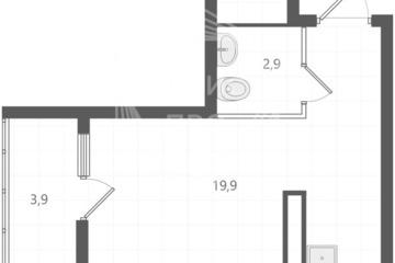 Студия, 22,6 м², 26/31 эт.