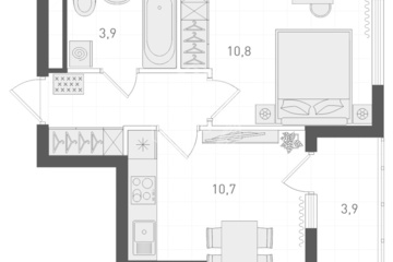 1-к квартира, 29,7 м², 28/31 эт.