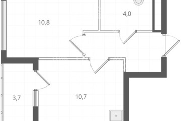 1-к квартира, 29,8 м², 30/31 эт.